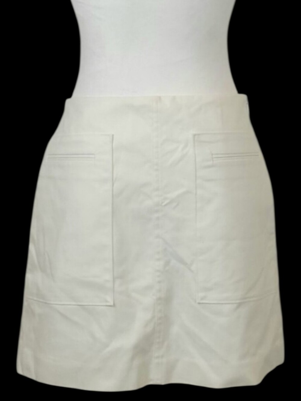 NWT Banana Republic White Cotton Blend Mini Skirt - Size 4